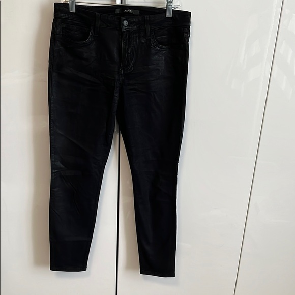 JOE’S JEANS Jet Black Coated Skinny Ankle Jeans, Size 30 - Picture 3 of 15